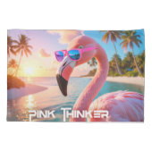 PINK THINKER - Flamingo PINK Kussensloop (Achterkant)