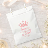 Pink Tiara Crown Personalized Princess Party Bedankzakje (Geknipt)