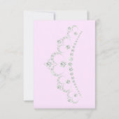 PINK TIARA PRINCESS BIRTHDAY PARTY RSVP (Achterkant)
