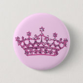 Pink Tiara Ronde Button 5,7 Cm (Voorkant)