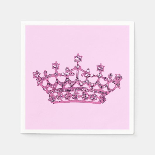 Pink Tiara Servetten (Voorkant)