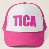 Pink Tica Costa Rica Trucker Hat Trucker Pet (Voorkant)