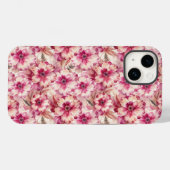 Pink Tie Dye Floral Case-Mate iPhone Case (Achterkant (horizontaal))