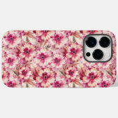 Pink Tie Dye Floral Case-Mate iPhone Case (Achterkant (horizontaal))