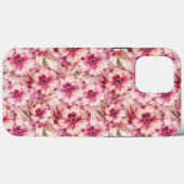 Pink Tie Dye Floral Case-Mate iPhone Case (Achterkant (horizontaal))