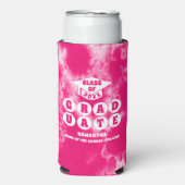 Pink Tie Dye Graduation Party Seltzer Blikjeskoeler (Seltzer Voorkant)