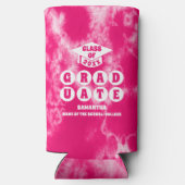 Pink Tie Dye Graduation Party Seltzer Blikjeskoeler (Achterkant)