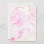 Pink Tie Dye Groovy Hippie Birthday Party Kaart (Achterkant)