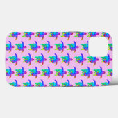 Pink Tie Dye Island Tribal Turtles Case-Mate iPhone Case (Achterkant (horizontaal))