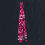 Pink Tiger Animal Skin Pattern Design Stropdas<br><div class="desc">Exotic Pink Tiger Animal Skin Pattern with patches of white seamless repeat Design</div>