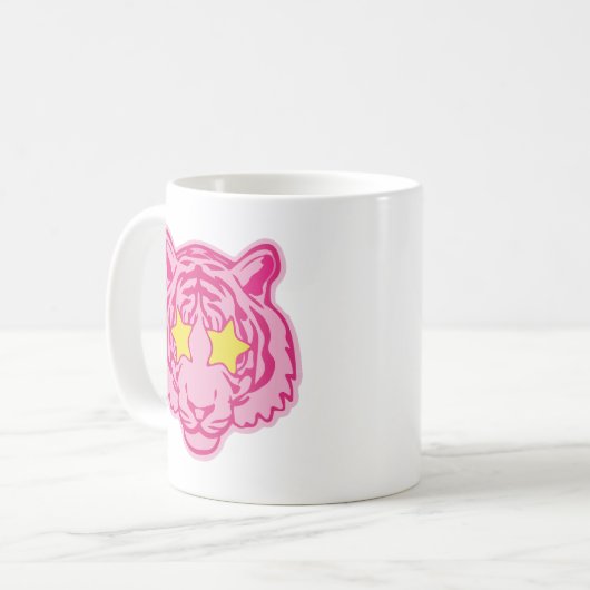 Pink tiger koffiemok (Voorkant links)
