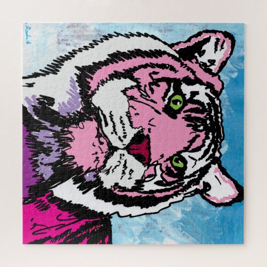 Pink Tiger  Legpuzzel (Horizontaal)