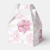 Pink Tiger Lily Clematis gepersonaliseerd Bedankdoosjes (Achterkant)