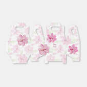 Pink Tiger Lily Clematis gepersonaliseerd Bedankdoosjes (Uitgevouwen)