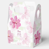 Pink Tiger Lily Clematis gepersonaliseerd Bedankdoosjes (Geopend)