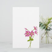 Pink Tiger Lily Stationery Briefpapier (Staand voorkant)