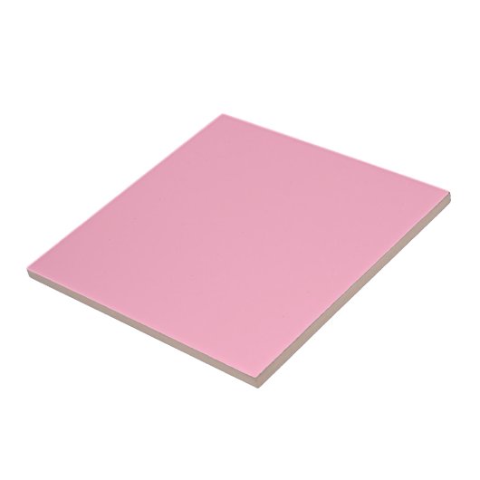 Pink tile for combine with cherries tile tegeltje (Zijkant)