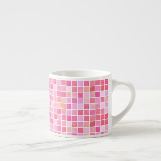 Pink Tiles Espresso Cup Espresso Kop (Rechts)