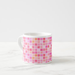 Pink Tiles Espresso Cup Kop