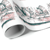 Pink Tint Mad Tea Cadeaupapier (Rol Hoek)