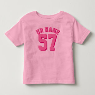 Pink Toddler   Sport Jersey Kinder Shirts