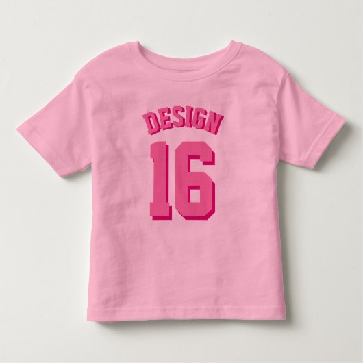 Pink Toddler | Sport Jersey Kinder Shirts (Voorkant)