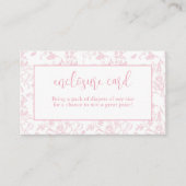 Pink Toile De Joy Chinoiserie Informatiekaartje (Voorkant)