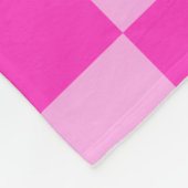Pink Tones Checkered Square Seamless Pattern Throw Fleece Deken (Hoek)