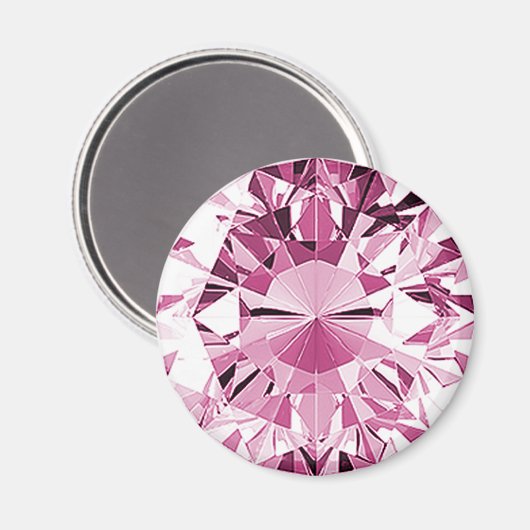 Pink Topaz Magneet (Voorkant / Achterkant)