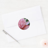 Pink Torch Ginger Wedding Ronde Sticker (Envelop)