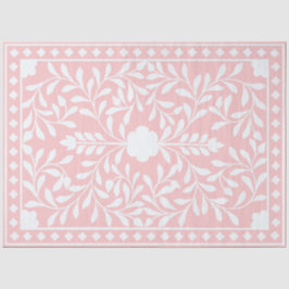 Pink Traditional Bone Inlay Decoupage Paper Tissuepapier