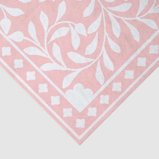 Pink Traditional Bone Inlay Decoupage Paper Tissuepapier (Detail)