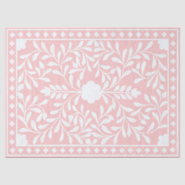 Pink Traditional Bone Inlay Decoupage Paper Tissuepapier