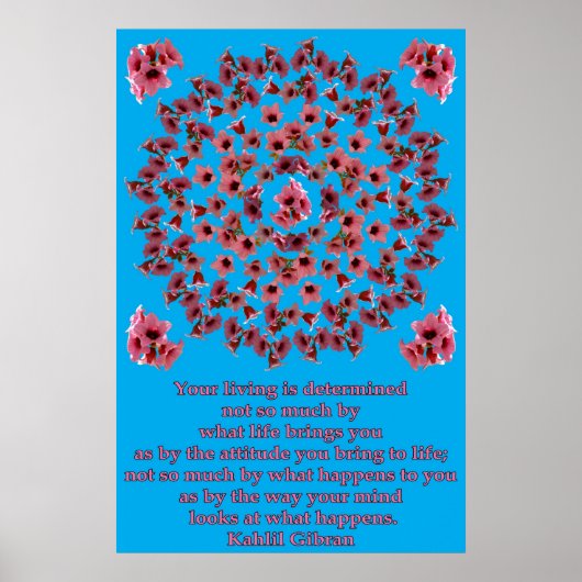 PINK TREE BELLS MANDALA 1 POSTER (Voorkant)