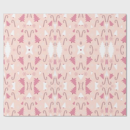 PINK TREE CHRISTMAS CADEAUPAPIER (Vlak)