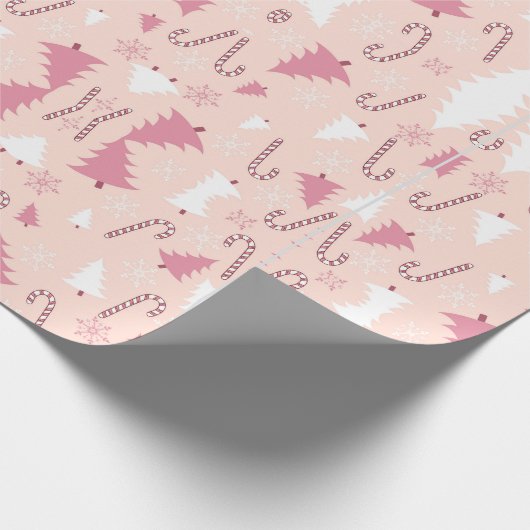 PINK TREE CHRISTMAS CADEAUPAPIER (Hoek)