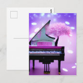 Pink Tree Grand Piano Briefkaart (Voorkant / Achterkant)