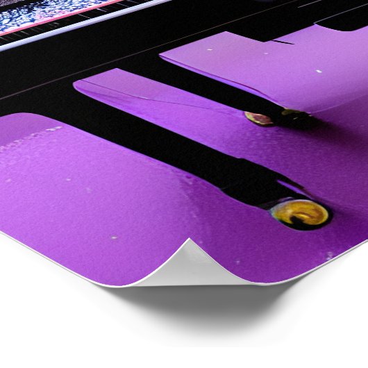 Pink Tree Grand Piano Poster (Hoek)