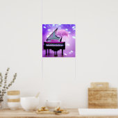 Pink Tree Grand Piano Poster (Keuken)