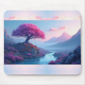 Pink Tree Mousepad Muismat (Voorkant)