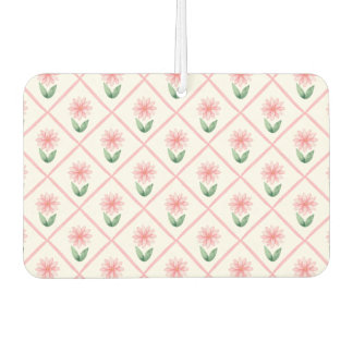 Pink trellis grandmillenial classic pretty preppy luchtverfrisser