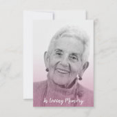 Pink Trendy Transparency Effect Funeral Dear Ones Save The Date (Voorkant)