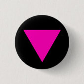 "PINK TRIANGLE" GAY PRIDE 1,25-inch Ronde Button 3,2 Cm (Voorkant)