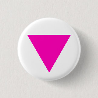 "PINK TRIANGLE" GAY PRIDE RONDE BUTTON 3,2 CM