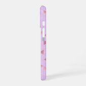 Pink Triangle Geometric Pattern iPhone 16 Hoesje (Linkerkant)