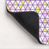 Pink Triangles Pattern Mouse Pad Muismat (Hoek)
