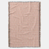 Pink Triangles Pattern Throw Blanket Deken (Voorkant Verticaal)