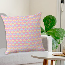 Pink Triangles Pillow Kussen