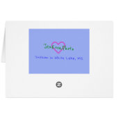 PINK TRILLIUM GREETING CARD (Achterkant Horizontaal)