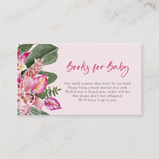 Pink Tropical Books Kaart (Voorkant)